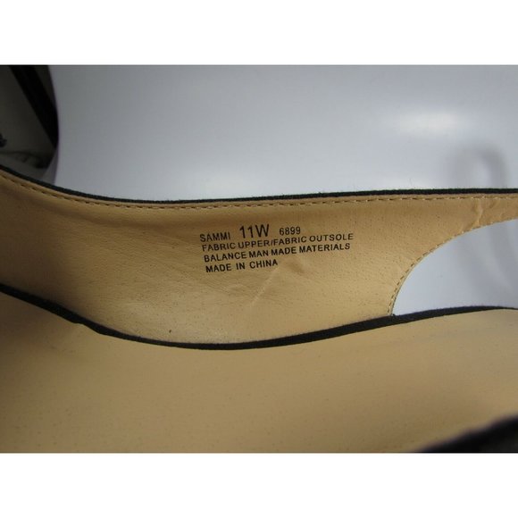 Avenue Womans Sammi Size 11W Black Open Toe Espadrilles 30200 - Picture 4 of 5